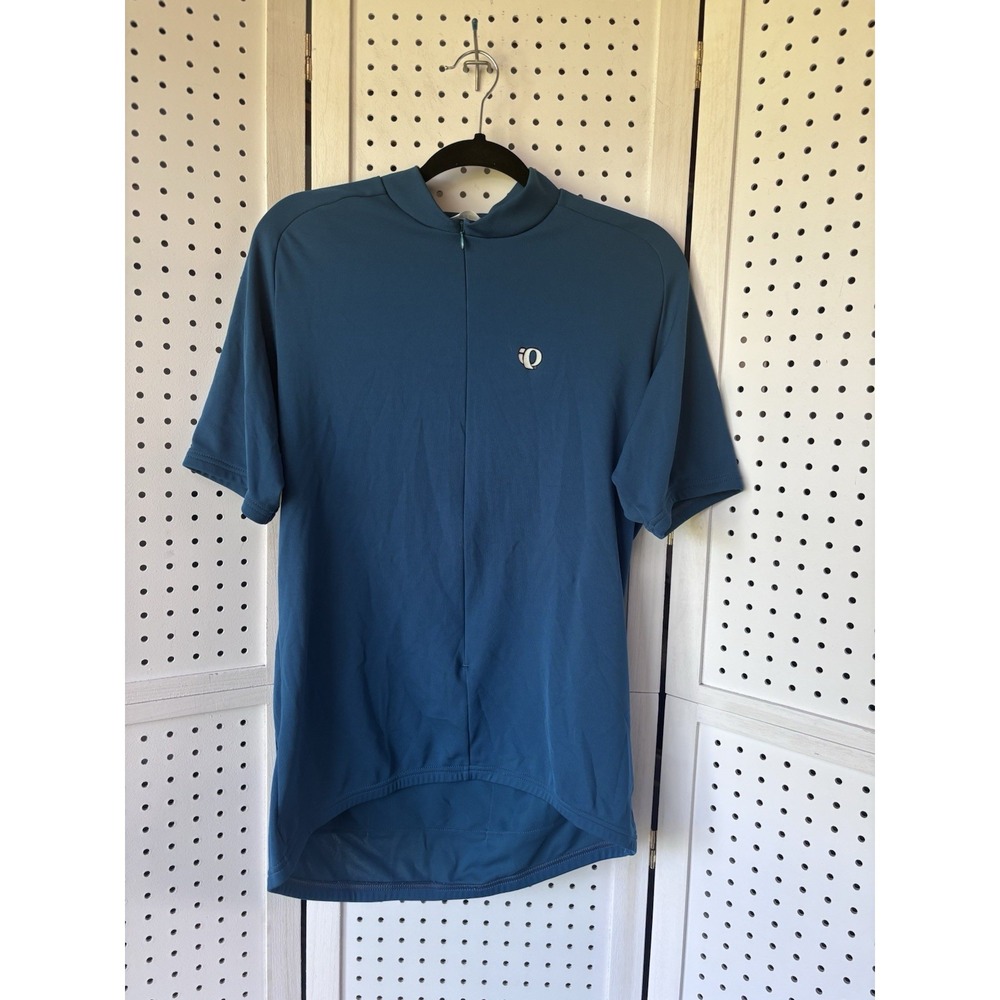 Pearl Izumi Cycling Shirt Men's XL Blue 3/4‎ Zip Jersey Pockets Short SLV